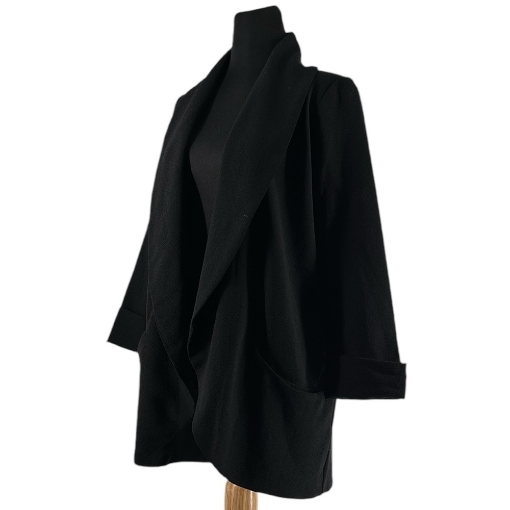 Aritzia Wilfred Chevalier Jacket in black blazer 3/4 sleeve business casual sz 6 - Picture 5 of 11
